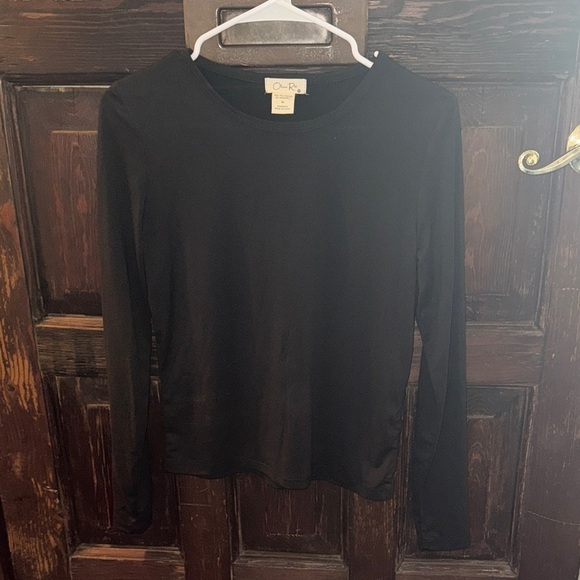 Olivia Rae Tops - Olivia Rae Classic Black Lightweight Long Sleeve Shirt